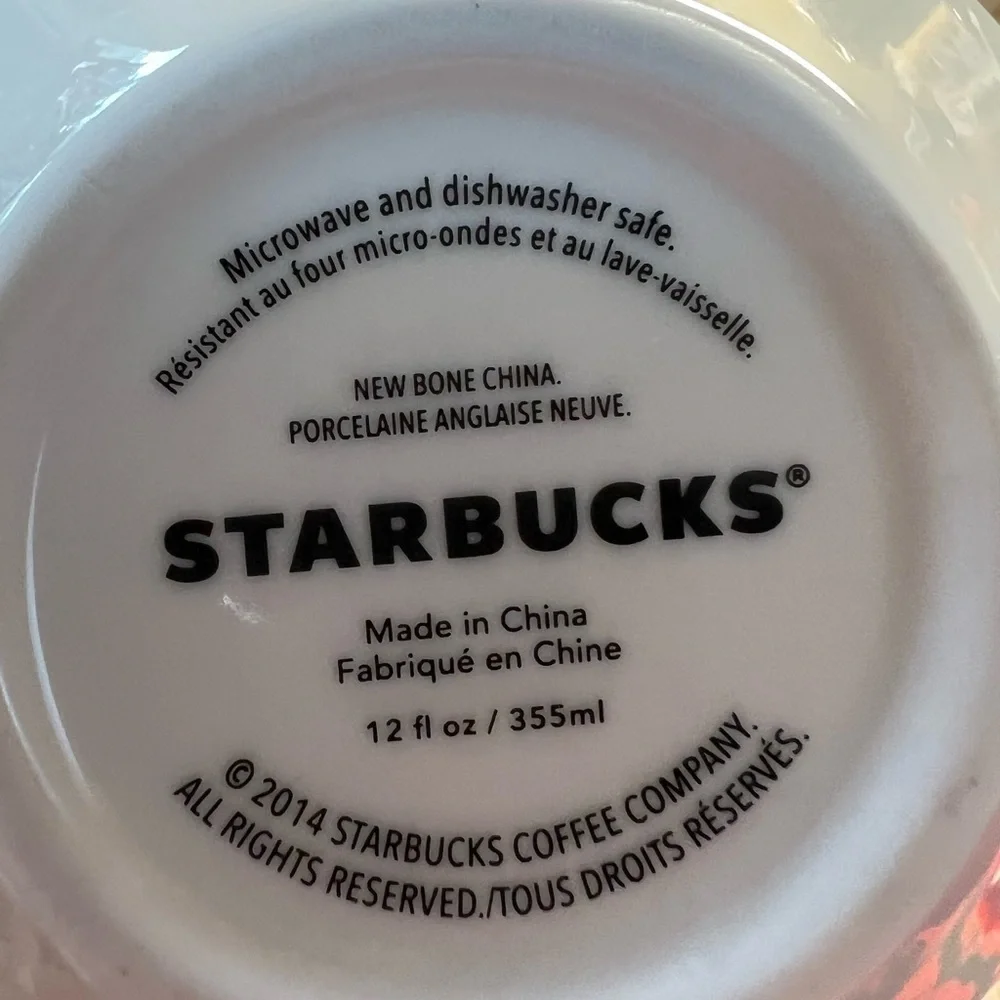 6 Starbucks Mugs Lot 2006 2016 Red & Black Checkered Winter Wonderland Dove